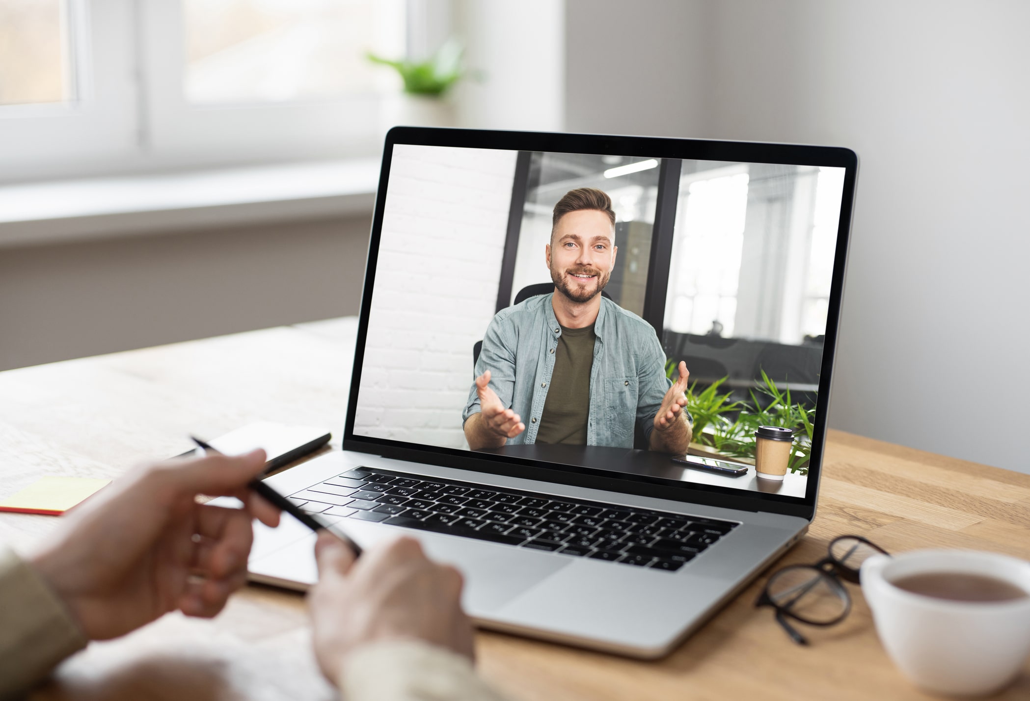 guy on zoom call doing Productive Learning coaching